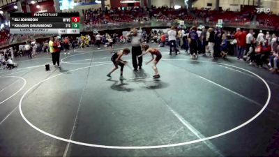 70 lbs Cons. Round 3 - Eli Johnson, McCook Youth Wrestling Club vs Keagen Drummond, 2TG