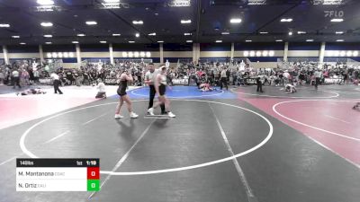 146 lbs Final - Mila Mantanona, Coachella Valley WC vs Nathan Ortiz, California Grapplers