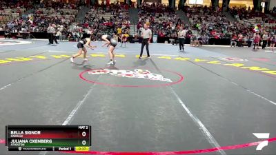 100 lbs Cons. Round 2 - Bella Signor, Oakdale vs Juliana Oxenberg, Atholton