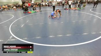 120 lbs Champ. Round 1 - Brody Weimer, Contenders Wrestling Academy vs Kawika Freeman, Chain Wrestling Academy