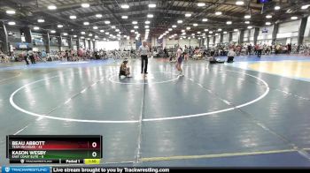 84 lbs Rd# 2 10:30am Friday - Beau Abbott, Team Michigan vs Kason Wesby, East Coast Elite