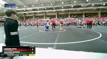 150 lbs Champ. Round 1 - Jackson Tapia, Bonner Springs vs Braydon Hennigh, U Town Hammers