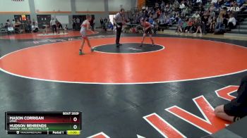 N-15 lbs Semifinal - Mason Corrigan, LMWC vs Hudson Behrends, Waverly Area Wrestling Club