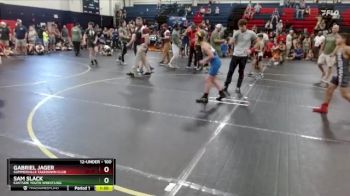 100 lbs Round 3 - Gabriel Jager, Summerville Takedown Club vs Sam Slack, Eastside Youth Wrestling