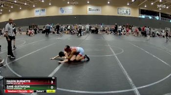 72 lbs Round 2 - Mason Burnette, Capital City WC vs Zane Gustafson, Jaguar Warriors