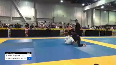 TESSA JANE BURROWS vs SONIA VICTORIA LASTRETO 2022 World Master IBJJF Jiu-Jitsu Championship