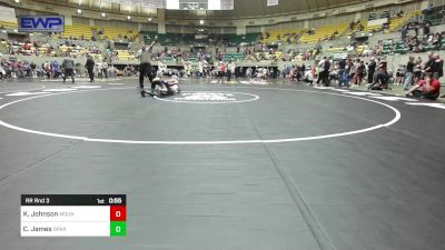 79 lbs Rr Rnd 3 - Kynlee Johnson, Mountain Home Flyers Youth Wrestling Club vs Cambri James, Spartan Wrestling Academy