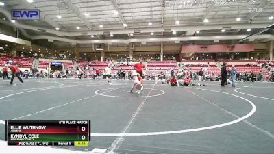 45 lbs 5th Place Match - Ellie Wuthnow, Abilene vs Kyndyl Cole, Kingman County