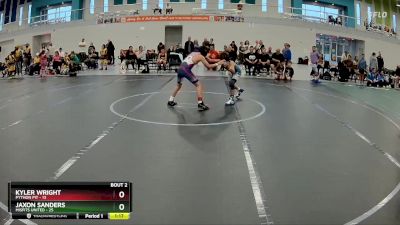 84 lbs Round 1 (6 Team) - Jaxon Sanders, Misfits United vs Kyler Wright, Python Pit