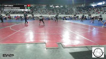 128 lbs Consi Of 16 #1 - Toby Sheild, Wyandotte HS Girls vs Christian Thompson, Yukon