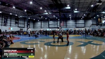 50 lbs Semifinals (4 Team) - Emily Kerrigan, PIT BULL WRESTLING ACADEMY vs Samson Drane, GREAT NECK WC - GOLD