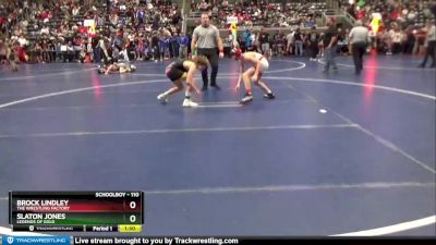 110 lbs Champ. Round 2 - Brock Lindley, The Wrestling Factory vs Slaton Jones, Legends Of Gold