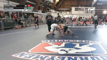 135 lbs Semifinal - Dalton R Weber, Pope John Hs/edge vs Dale Corbin, Wyoming Seminary