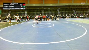 190 lbs Consi Of 8 #1 - Emerson Claeys, Pomona vs Zandon Hopson, Liberty