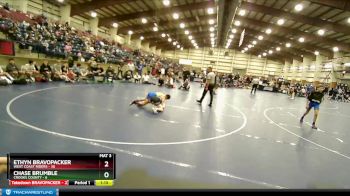 130 lbs Round 3 (4 Team) - ETHYN BRAVOPACKER, West Coast Riders vs Chase Brumble, Crooks County