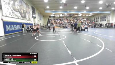 120 lbs Cons. Round 3 - Joshua Quintero, Los Alamitos vs Brady Le, Huntington Beach