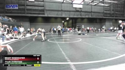 110 lbs Cons. Semi - Tyler Overstake, Kansas Young Guns Wrestling Cl vs Brady Rosenhamer, Wichita Blue Knights