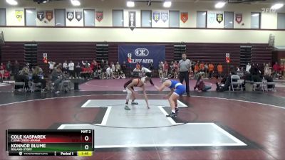 106 lbs Round 3 - Konnor Blume, Roland-Story vs Cole Kasparek, Clear Creek-Amana