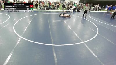 Junior Boys - 144 lbs Champ. Round 1 - Logan Trujillo, La Gente Wrestling Club vs Nathan Hines, Wisconsin