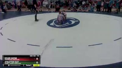 70 lbs Round 1 - Syler Sayne, Crossroads Wrestling vs Stratton Guy, Rabbit Turner Wrestling