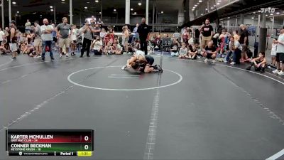 88 lbs Semis (4 Team) - Conner Beckman, Keystone Krush vs Karter McMullen, Grit Mat Club