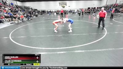 120 lbs Cons. Round 3 - Caleb Schreiber, Random Lake vs John Guillen, Hartford