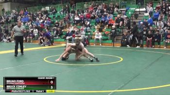 132 lbs Champ. Round 1 - Brock Conley, Kettering Fairmont vs Bruno Ford, Sylvania Northview
