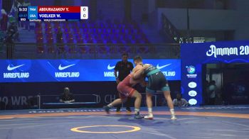 87 kg Qualif. - Yhlas Abdurazakov, Turkmenistan vs Wyatt Voelker, United States