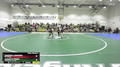 157 lbs Cons. Round 3 - Kenneth Perez, Moorpark College vs Andrew Longoria, Rio Hondo