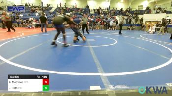 120 lbs Semifinal - Artemus Mathews, Pitbull Wrestling Academy vs Jaxton Roth, Sallisaw Takedown Club