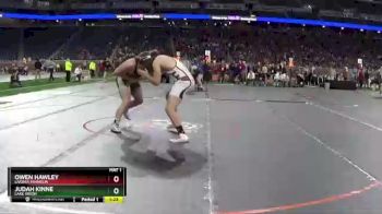 D1-285 lbs Champ. Round 1 - Judah Kinne, Lake Orion vs Owen Hawley, Livonia Franklin