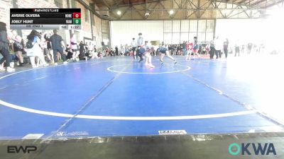 105 lbs Rr Rnd 1 - Averie Olvera, Honey Badgers Wrestling Club vs Joely Hunt, Vian Wrestling Club