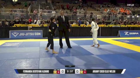 Ariany Coco Ellie Welsh vs Fernanda Destefani Albano 2025 Pan Kids Jiu-Jitsu IBJJF Championship