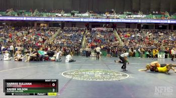 3A 215 lbs Quarterfinal - Xavier Wilson, Eastern Guilford vs Harriss Sullivan, North Davidson