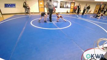 49 lbs Semifinal - Daxton Baumert, Verdigris Youth Wrestling vs Michele Thompson, Wyandotte Youth Wrestling