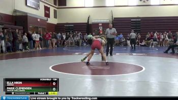 108 lbs 1st Place Match - Ella Hron, Ankeny vs Paige Clemensen, Vinton-Shellsburg