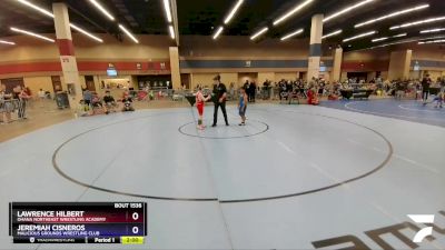 93 lbs Round 1 - Lawrence Hilbert, Ohana Northeast Wrestling Academy vs Jeremiah Cisneros, Malicious Grounds Wrestling Club