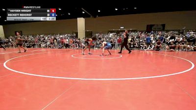126 lbs Champ. Round 2 - Hayden Wright, OK vs Beckett Rehorst, SD