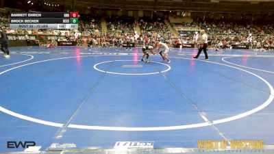 73 lbs Consi Of 16 #1 - Barrett Ehrich, Gladiator Wrestling Academy vs BROCK BECKER, DC Elite - Coufal