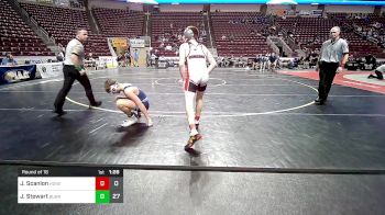 133 lbs Round Of 16 - Justin Scanlon, Honesdale vs Jacob Stewart, Burrell