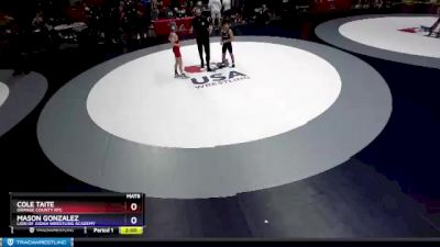 86 lbs Semifinal - Cole Taite, Orange County RTC vs Mason Gonzalez, Lion Of Judah Wrestling Academy