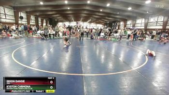 64 lbs Cons. Semi - Kyston Carmona, Payson Lions Wrestling Club vs Simon Dansie, JWC