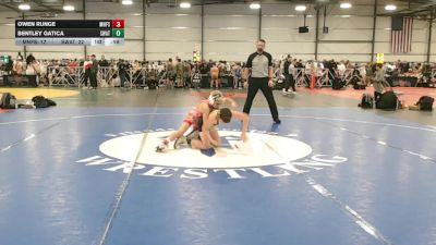 88 lbs Round 4 - 2:15pm Saturday - Bentley Gatica, Michigan S.W.A.T vs Owen Runge, Minnesota Funky Singlets