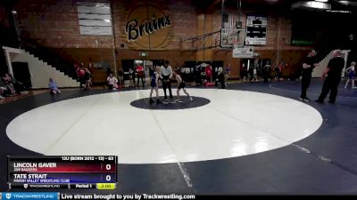 63 lbs Round 2 - Tate Strait, Marsh Valley Wrestling Club vs Lincoln Gaver, 208 Badgers