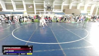 150 lbs Quarterfinal - Spartan Stradinger, UT vs Aiden Baker, ID