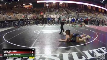 130 lbs Cons. Round 1 - Geraldine Honore, South Dade vs Jada Williams, Bell Creek
