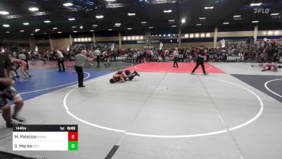 144 lbs Consi Of 64 #1 - Matthew Palacios, Pounders WC vs Gavin Meraw, Silverback WC