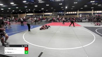 144 lbs Consi Of 64 #1 - Matthew Palacios, Pounders WC vs Gavin Meraw, Silverback WC