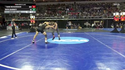 165 lbs Quarterfinal - Sam Richardson, McKendree vs Nate Barrett, Ashland