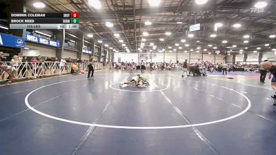 105 lbs Rr Rnd 1 - Dominik Coleman, Team Lil SHUTTs - MS vs Brock Reed, Shamrock Wrestling Club Red - MS